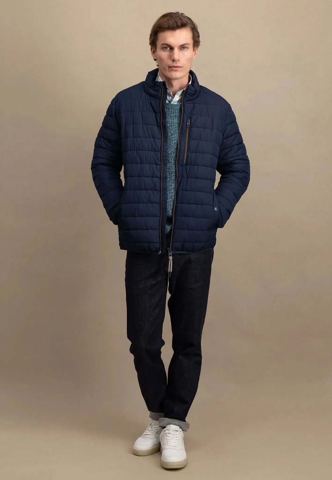 Light Weight Jacket Dark Navy-Fynch-Hatton UK