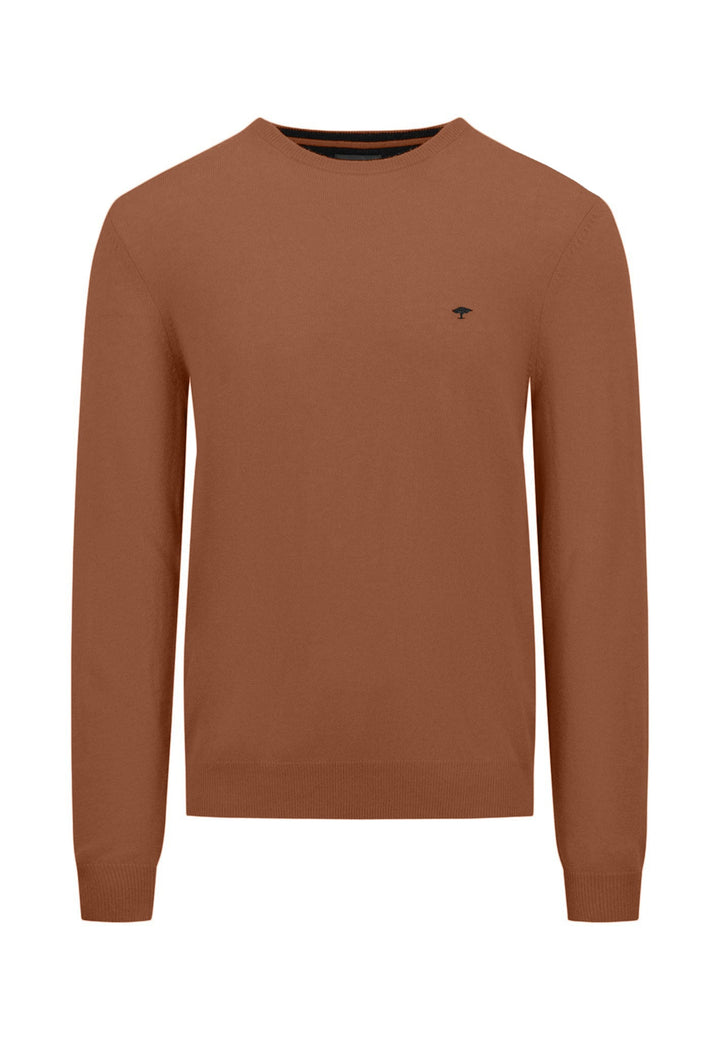 MERINO CASHMERE CREWNECK KNIT HAZEL-Fynch-Hatton UK