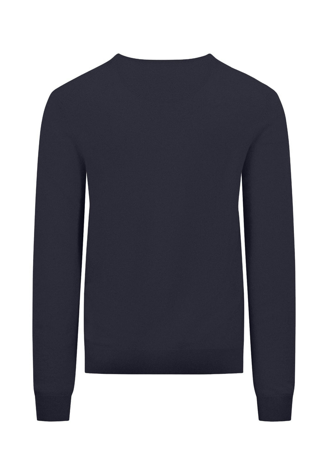 MERINO CASHMERE CREWNECK KNIT NAVY-Fynch-Hatton UK