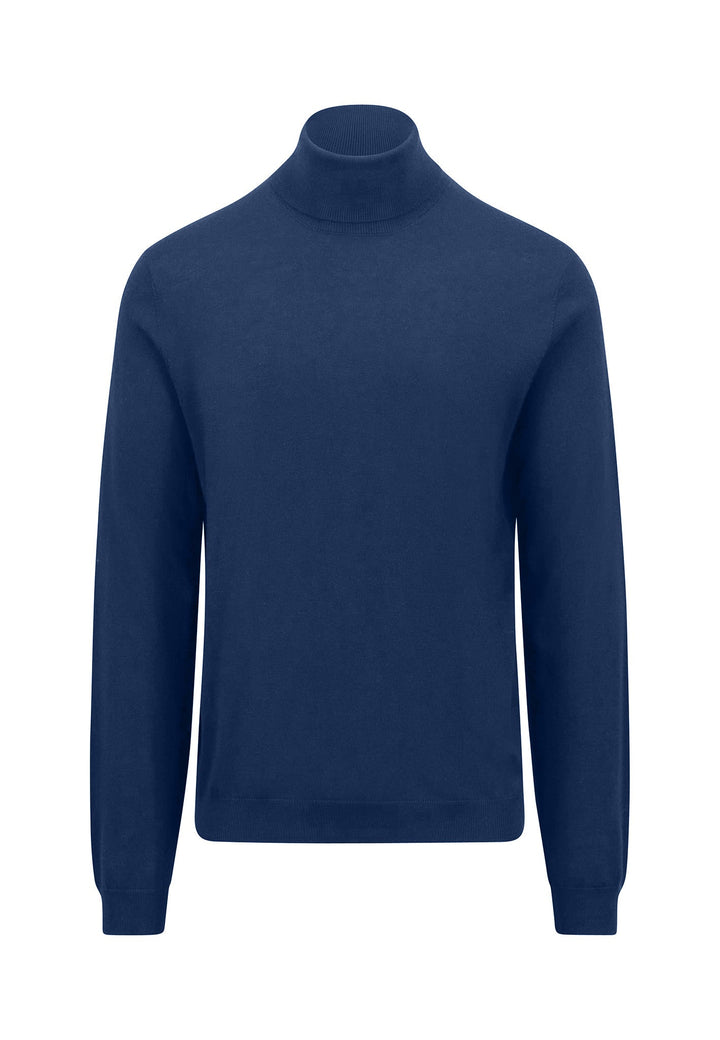 MERINO WOOL ROLLNECK KNIT NIGHT-Fynch-Hatton UK