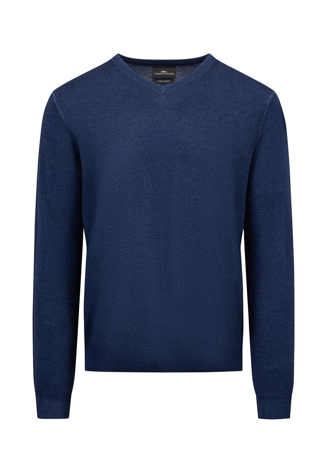 MERINO WOOL V-NECK KNIT NIGHT-Fynch-Hatton UK