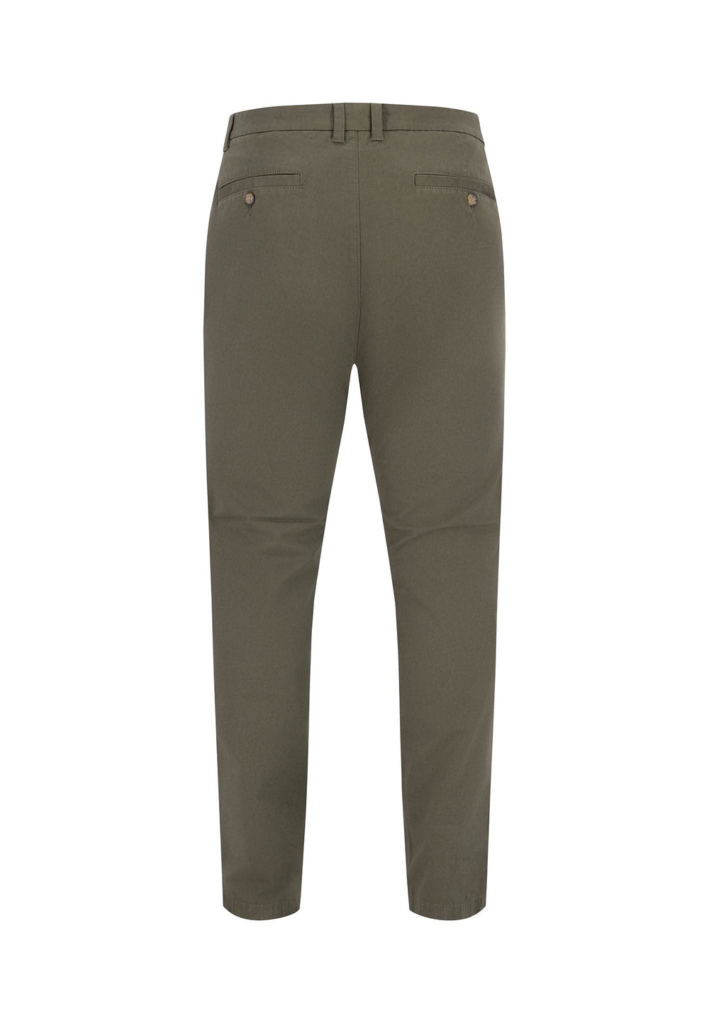 MODERN FIT STRETCH CHINO DARK KHAKI-Fynch-Hatton UK