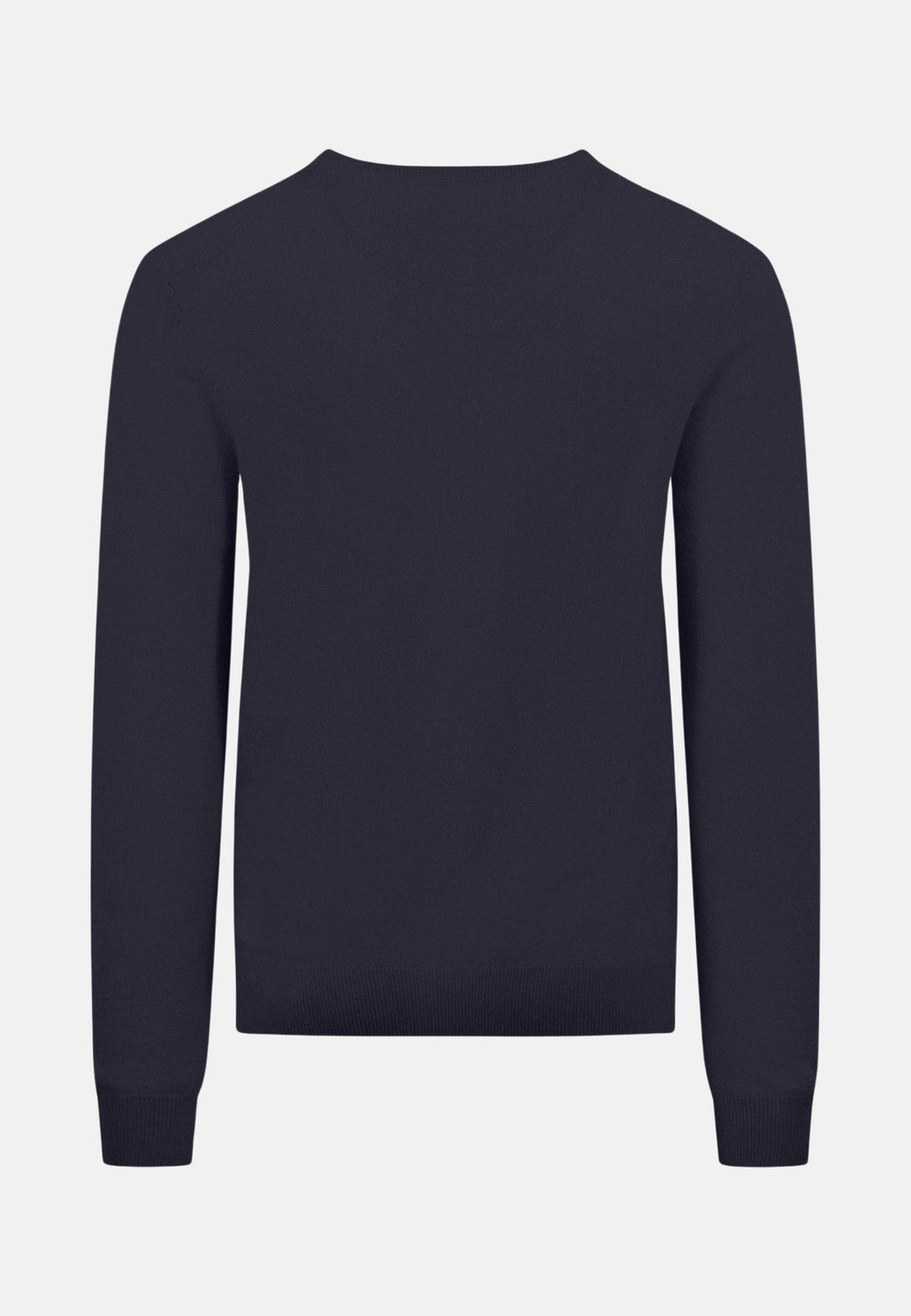 Merino Cashmere Crewneck Knit Navy-Fynch-Hatton UK