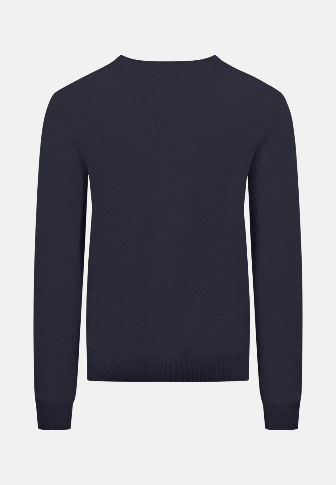 Merino Cashmere Crewneck Knit Navy-Fynch-Hatton UK