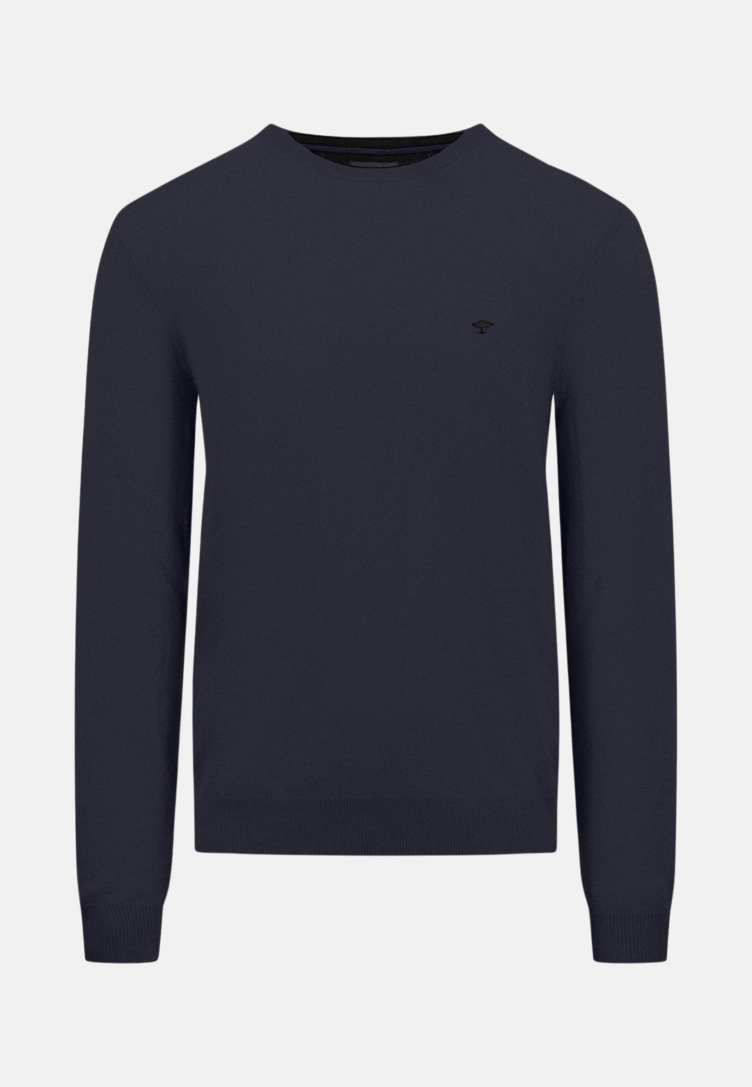 Merino Cashmere Crewneck Knit Navy-Fynch-Hatton UK