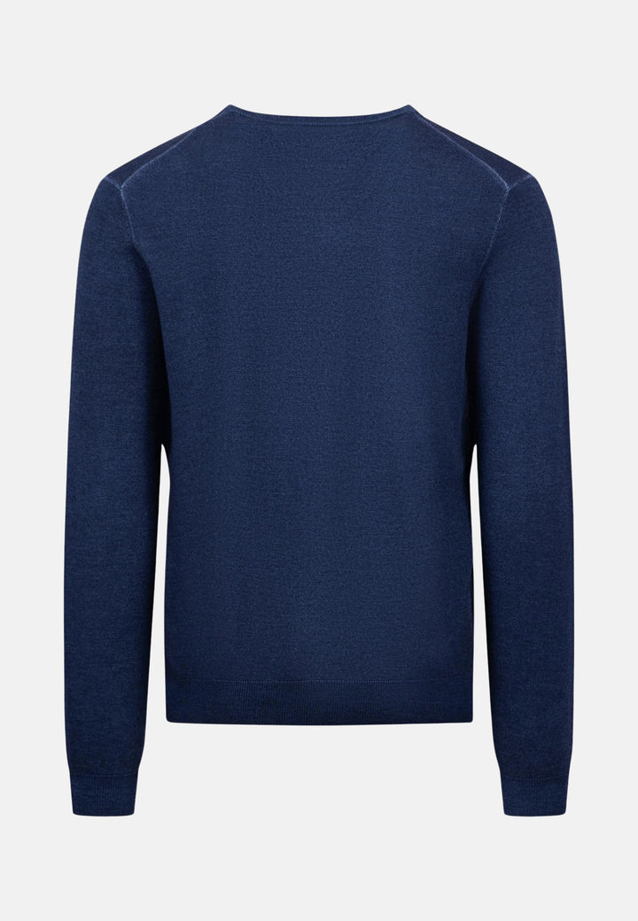 Merino Wool V-Neck Knit Night-Fynch-Hatton UK