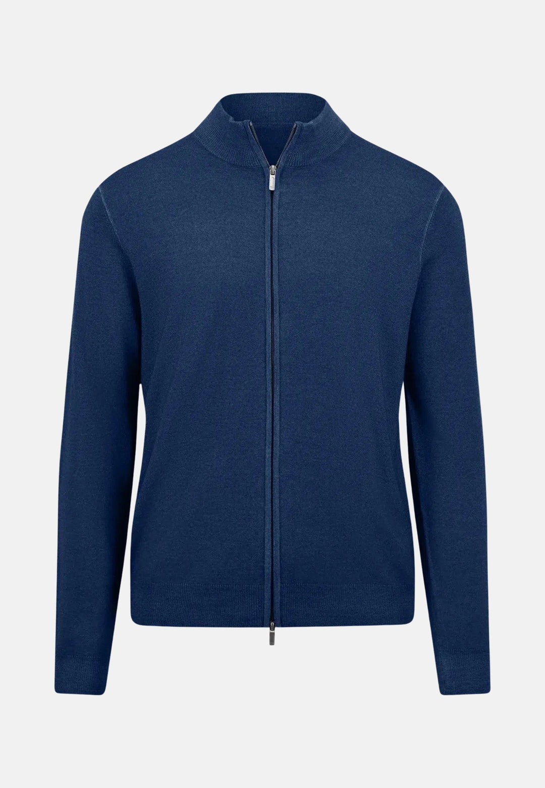 Merino Wool Zip Cardigan Night-Fynch-Hatton UK