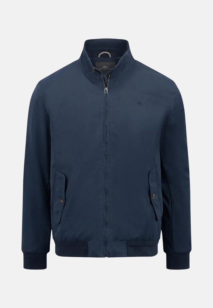 Padded Harrington Jacket Dark Navy-Fynch-Hatton UK