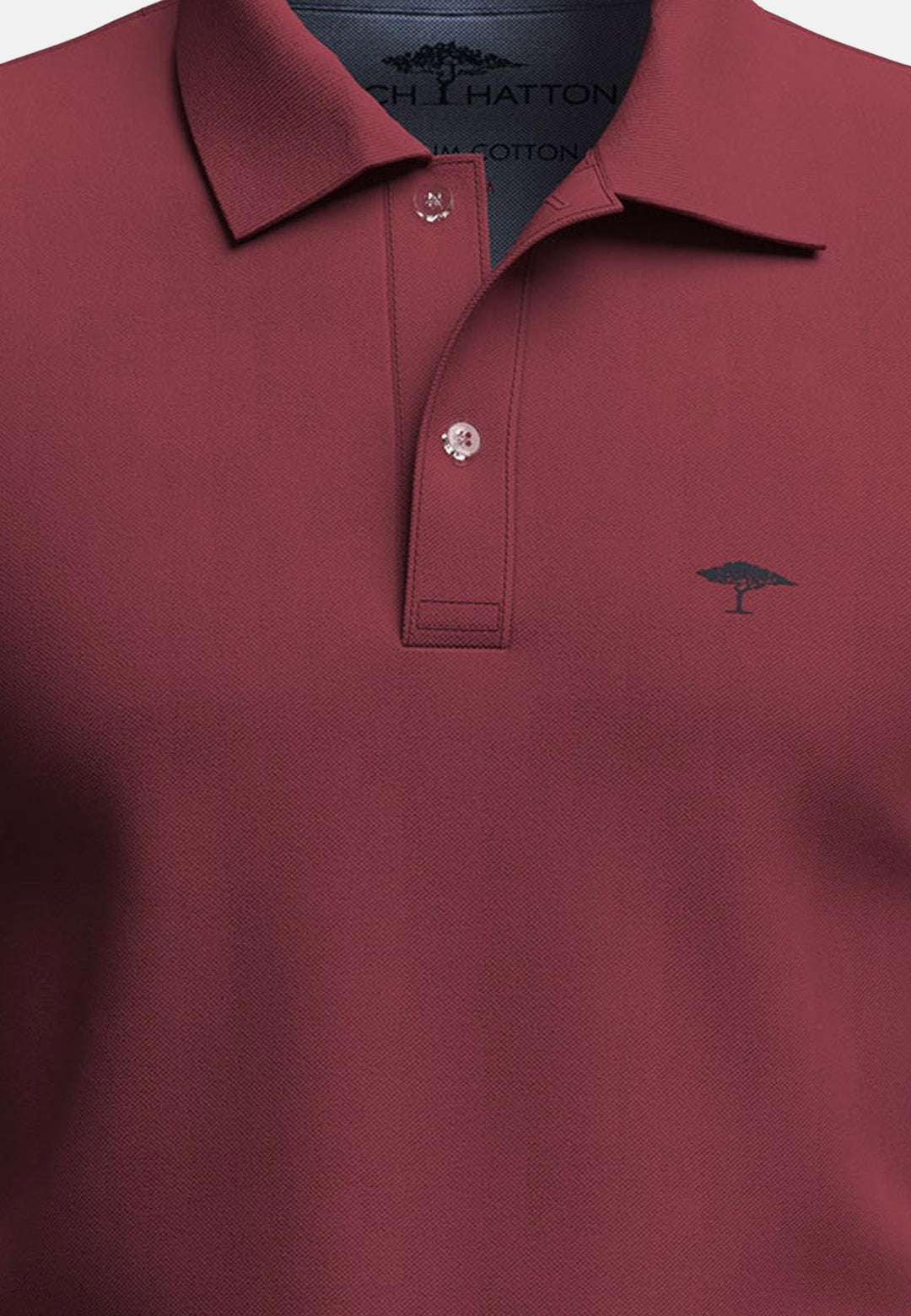 Premium Cotton Polo Shirt Berry-Fynch-Hatton UK