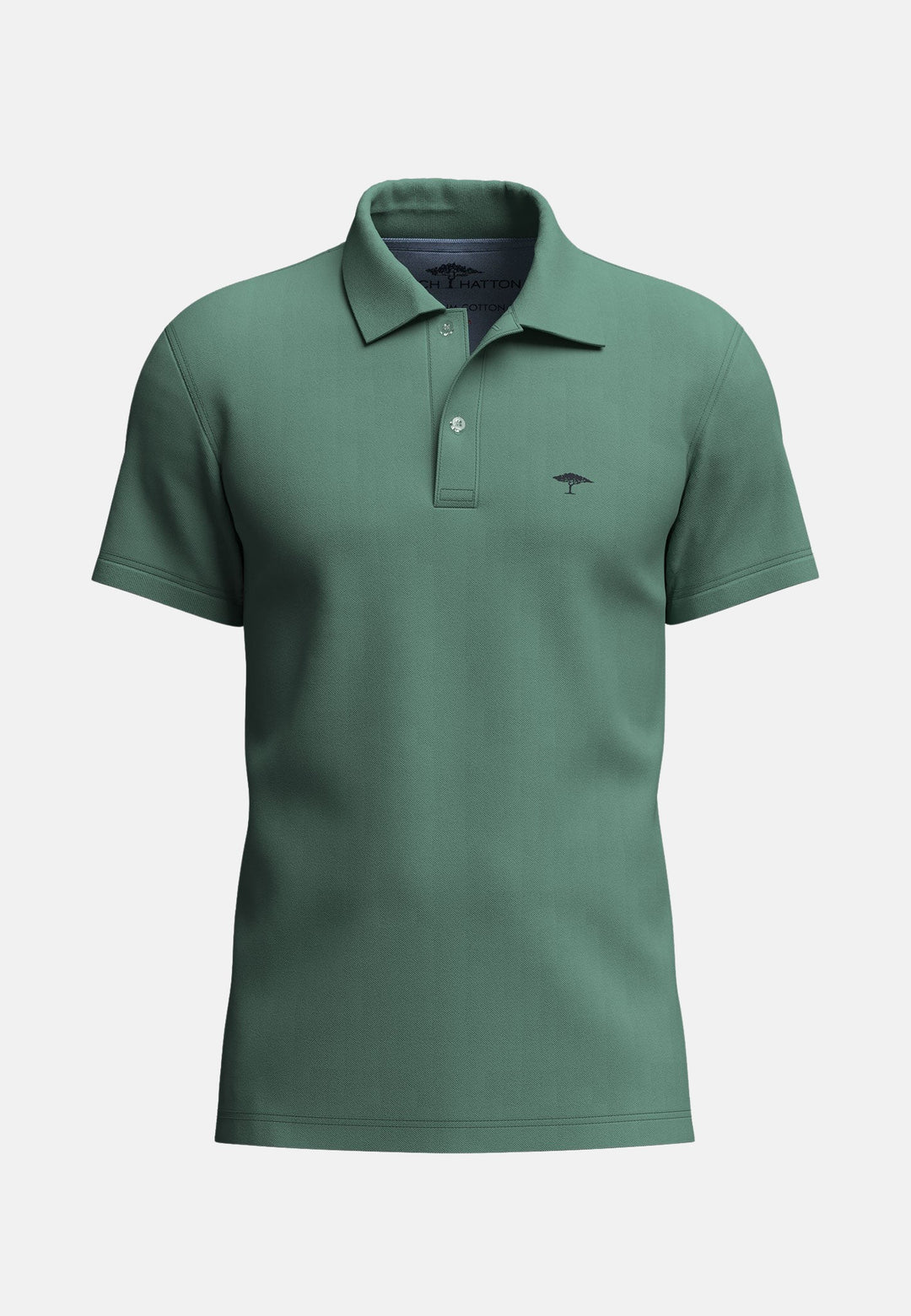 Premium Cotton Polo Shirt Fern Green-Fynch-Hatton UK