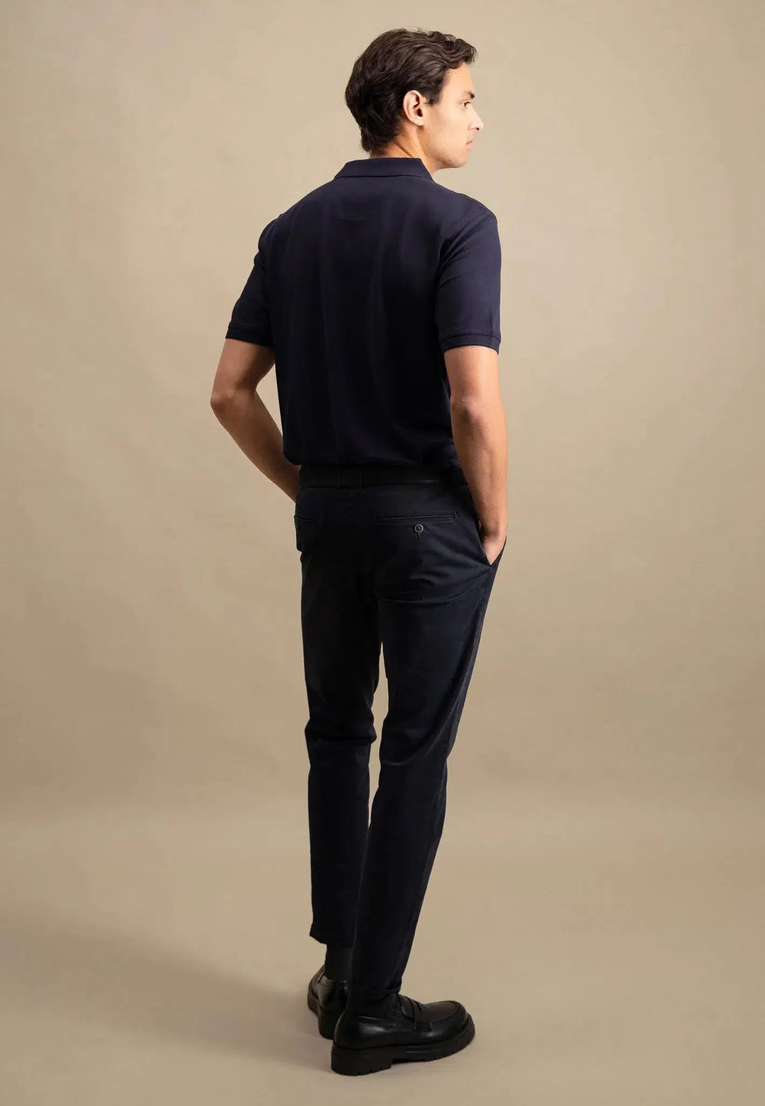 Premium Cotton Polo Shirt Navy-Fynch-Hatton UK