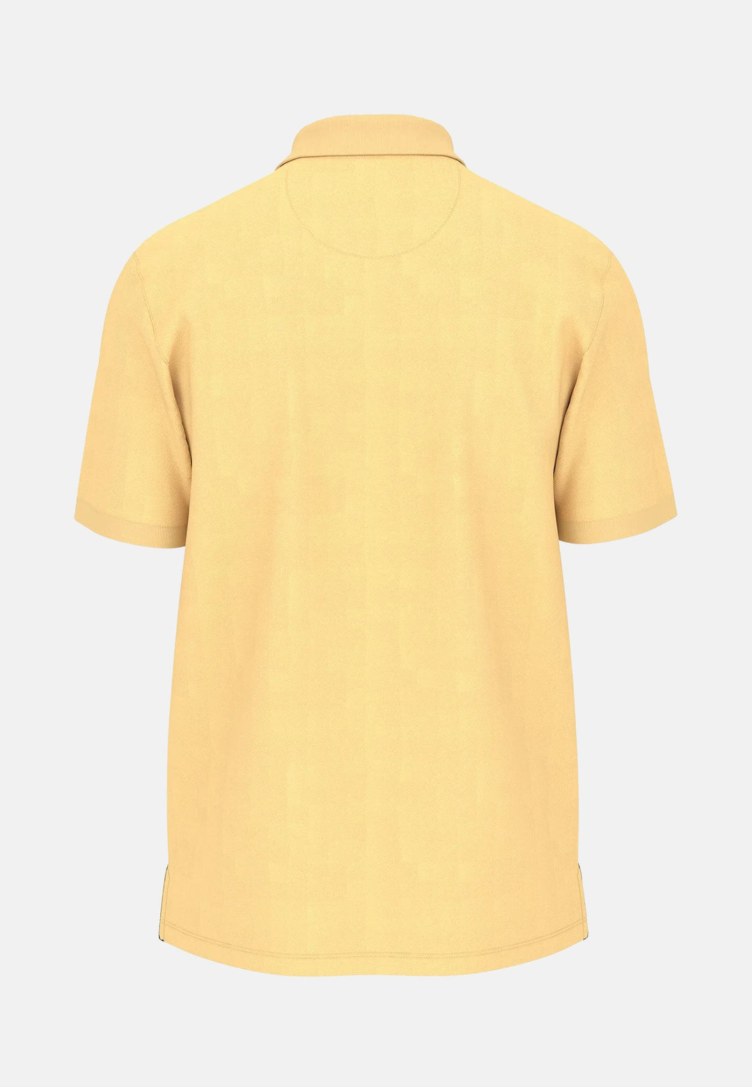 Premium Cotton Polo Shirt Pale Yellow-Fynch-Hatton UK