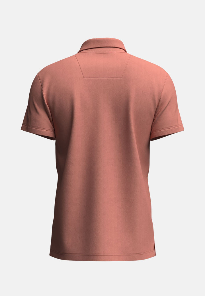 Premium Cotton Polo Shirt Peach-Fynch-Hatton UK