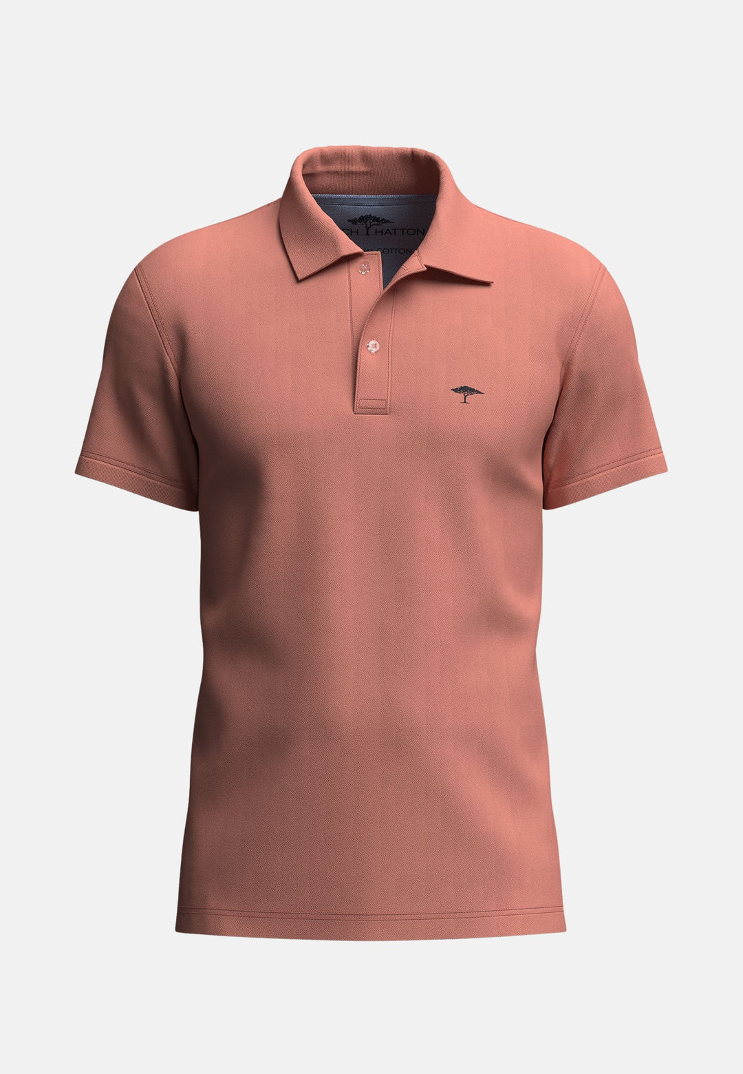 Premium Cotton Polo Shirt Peach-Fynch-Hatton UK