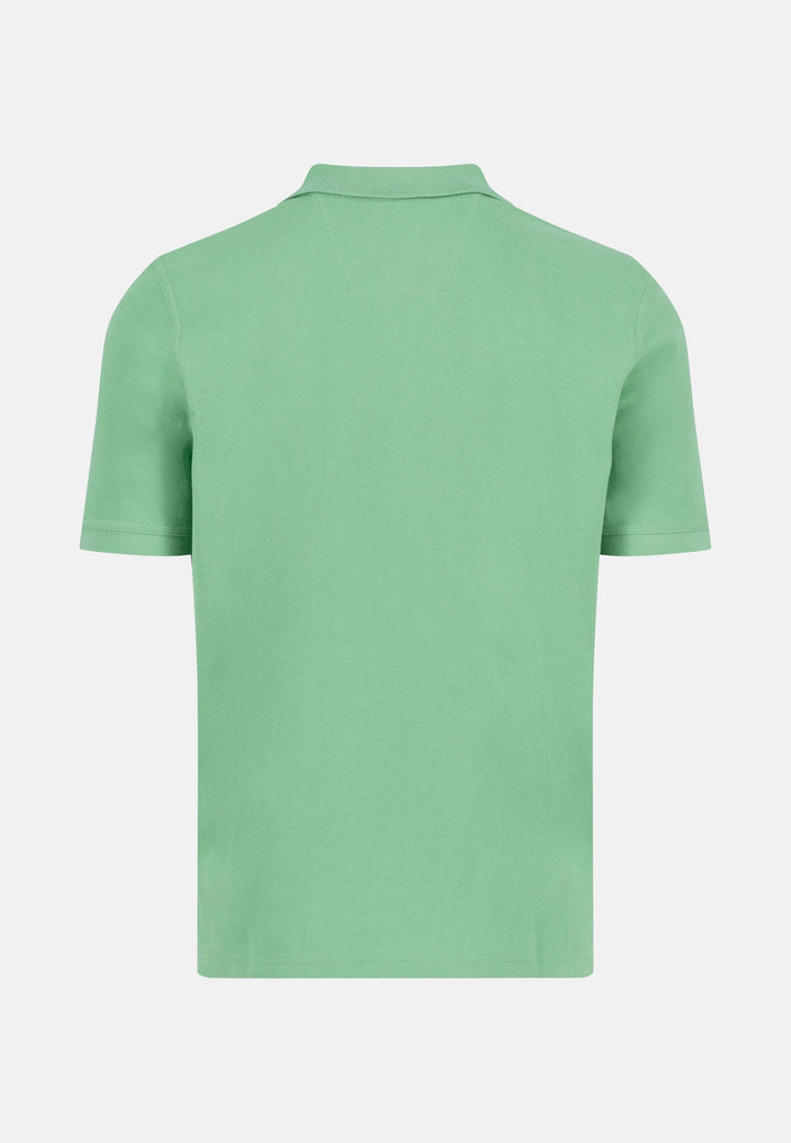 Premium Cotton Polo Shirt Turf Green-Fynch-Hatton UK