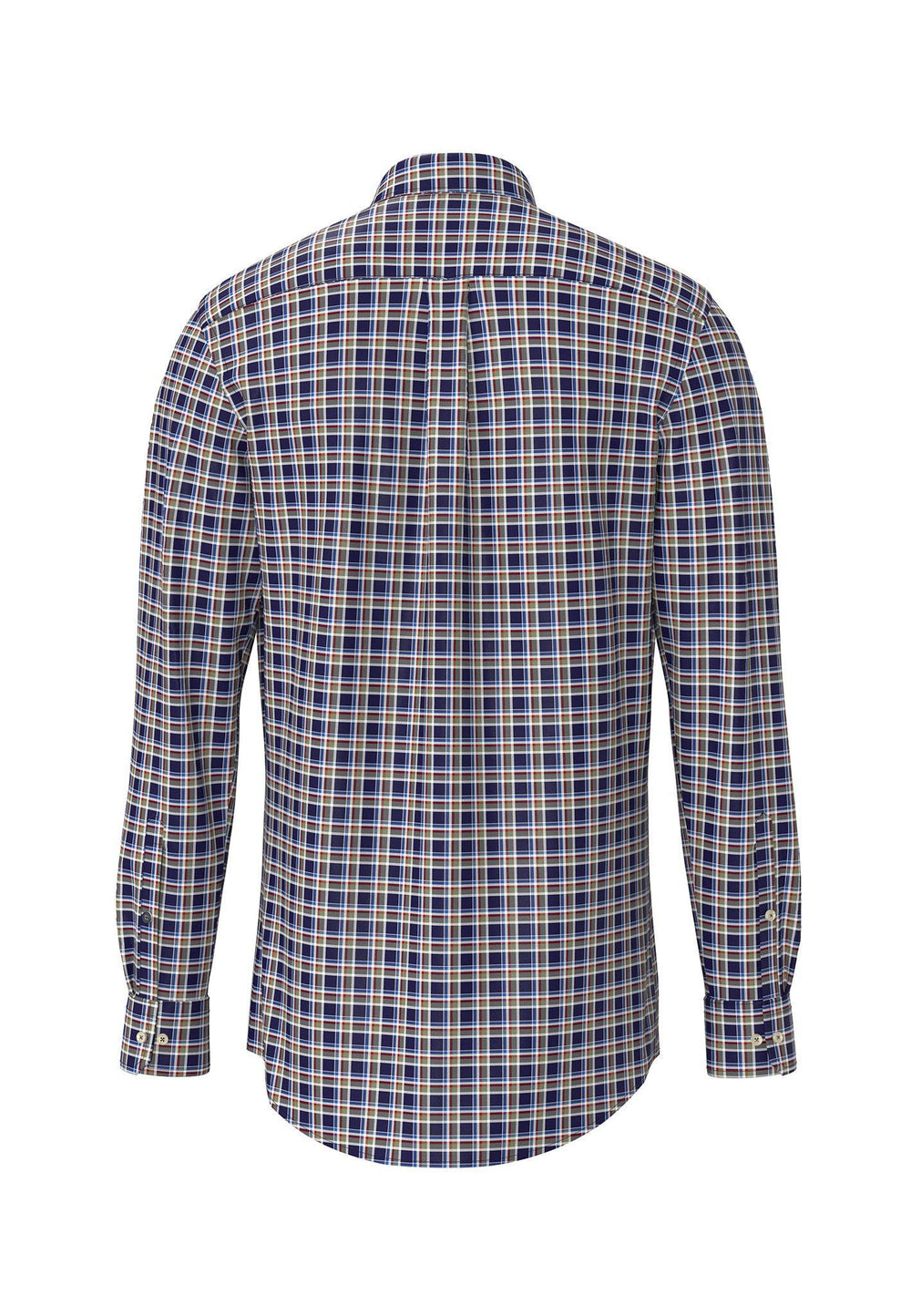 SMALL CHECK SHIRT NAVY-Fynch-Hatton UK