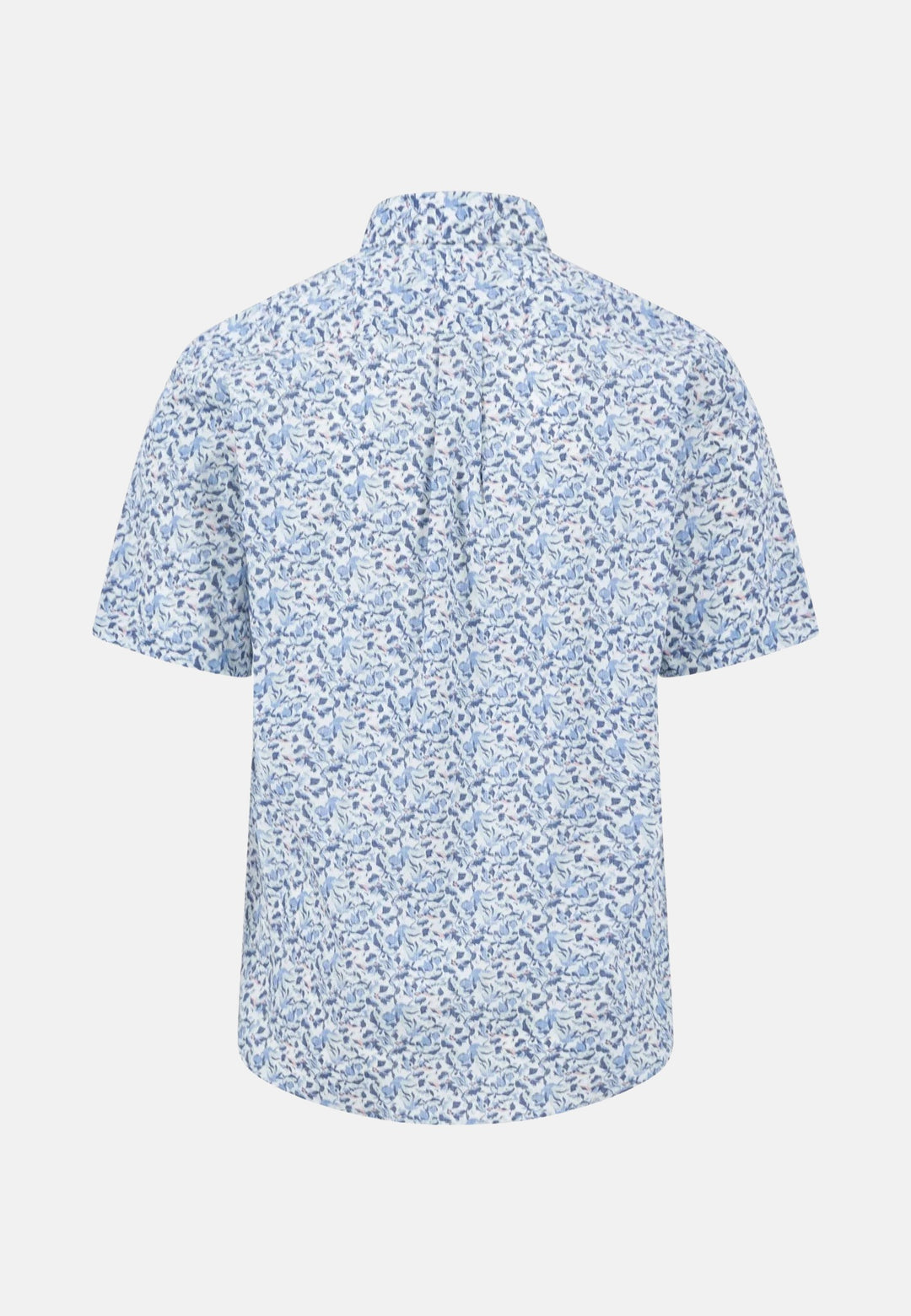 Summer Poplin Print Short Sleeved Shirt Summer Breeze-Fynch-Hatton UK