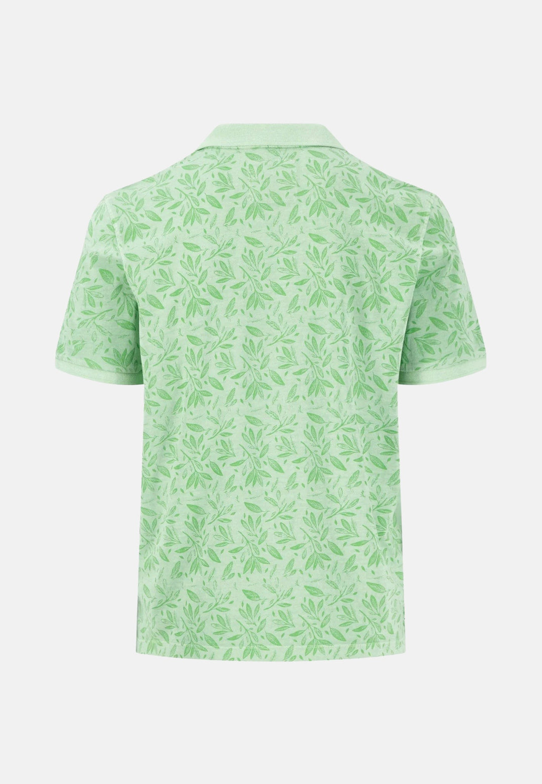 Sunfaded Floral Polo Shirt Turf Green-Fynch-Hatton UK