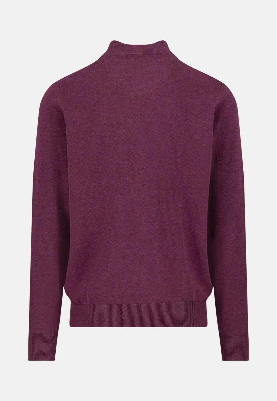 Superfine Stand-Up Cardigan Deep Merlot-Fynch-Hatton UK
