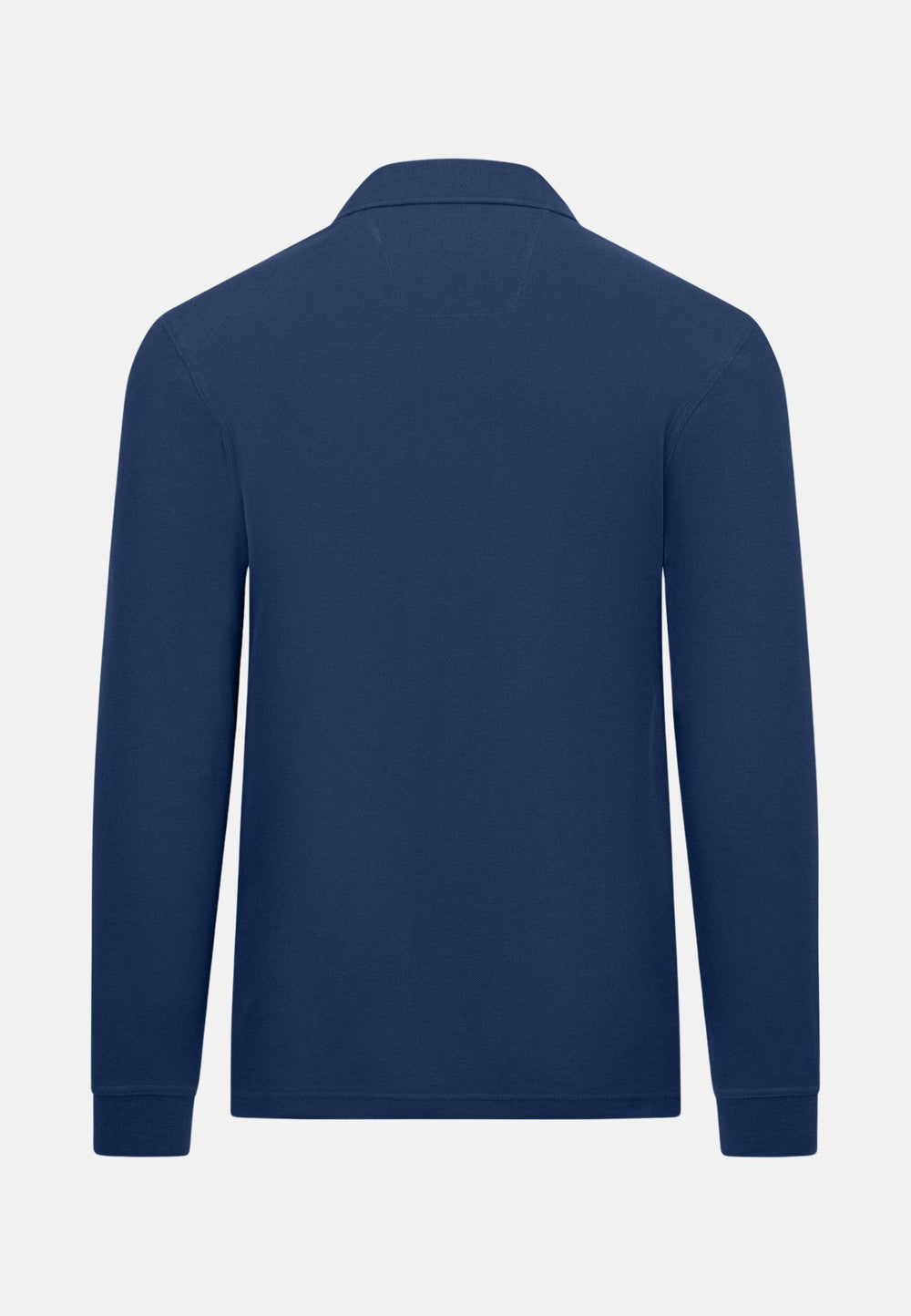 Supima Cotton LS Polo Shirt Midnight-Fynch-Hatton UK