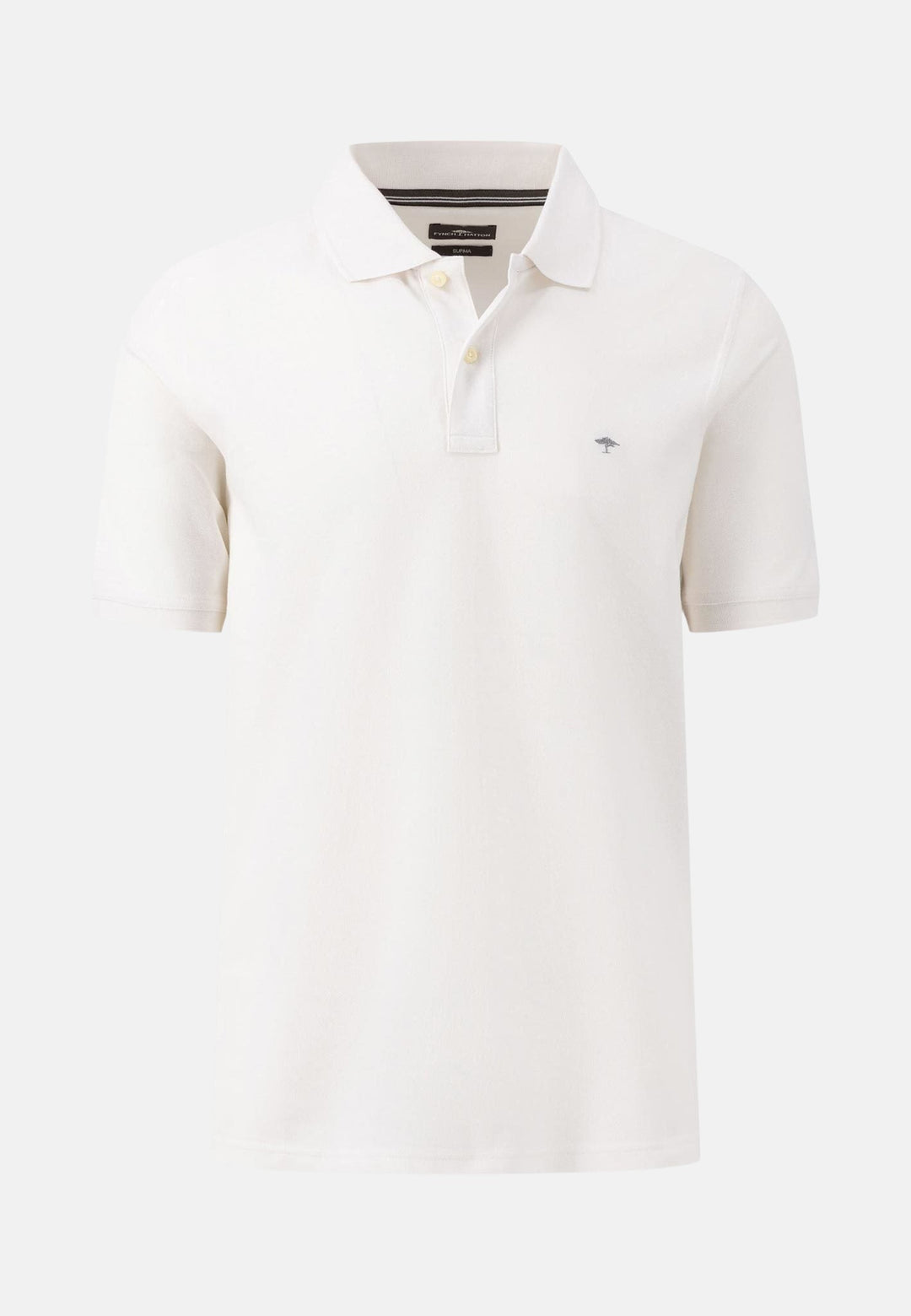 Supima Cotton Polo Shirt White-Fynch-Hatton UK