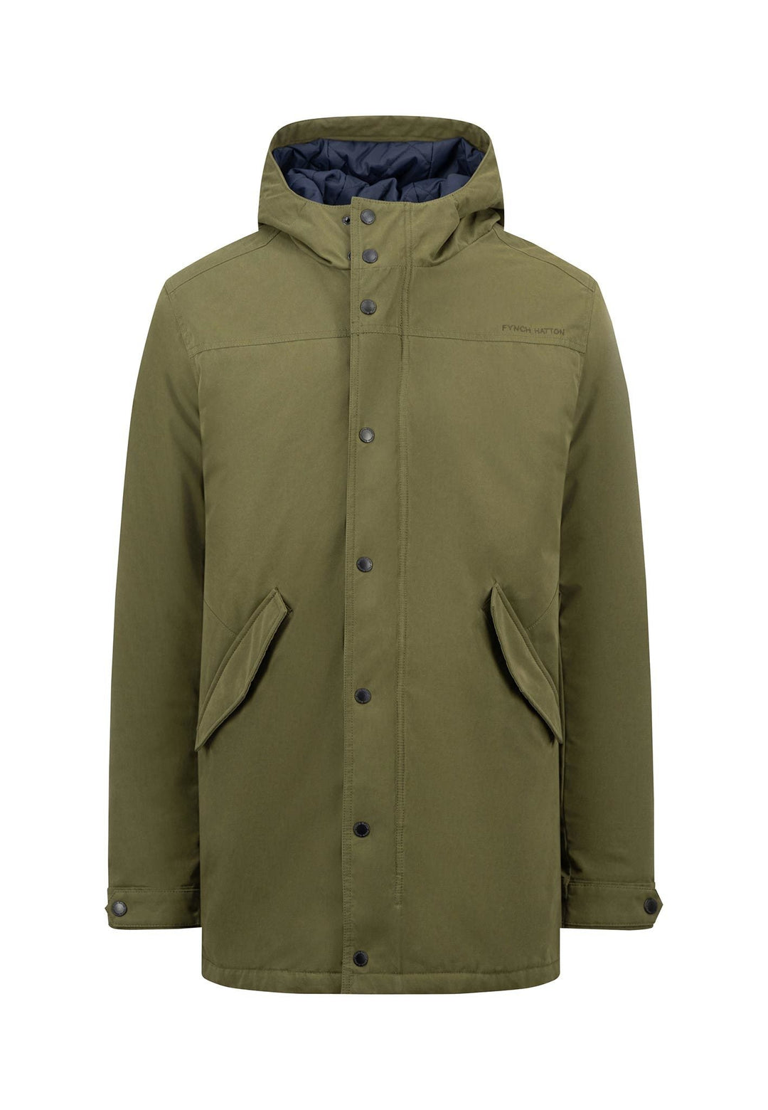 TWO IN ONE PARKA JACKET DARK KHAKI-Fynch-Hatton UK