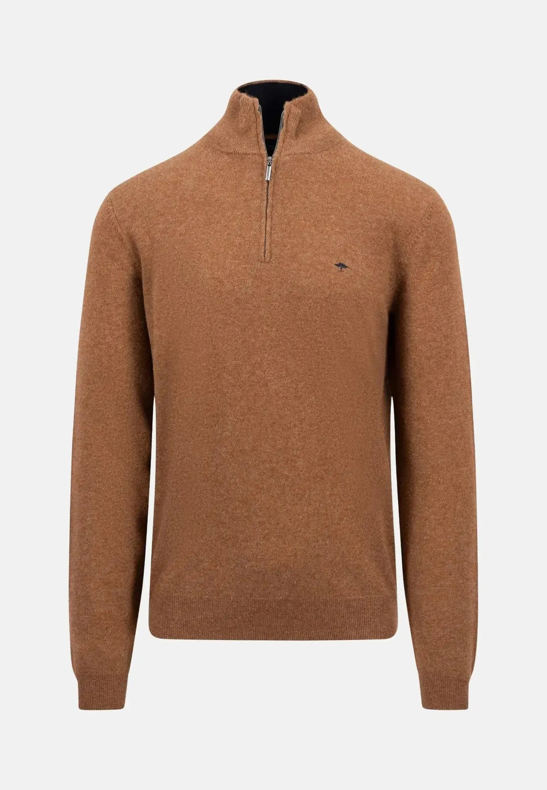 fynch-hatton-1/4 Zip Merino Cashmere Knit Hazel