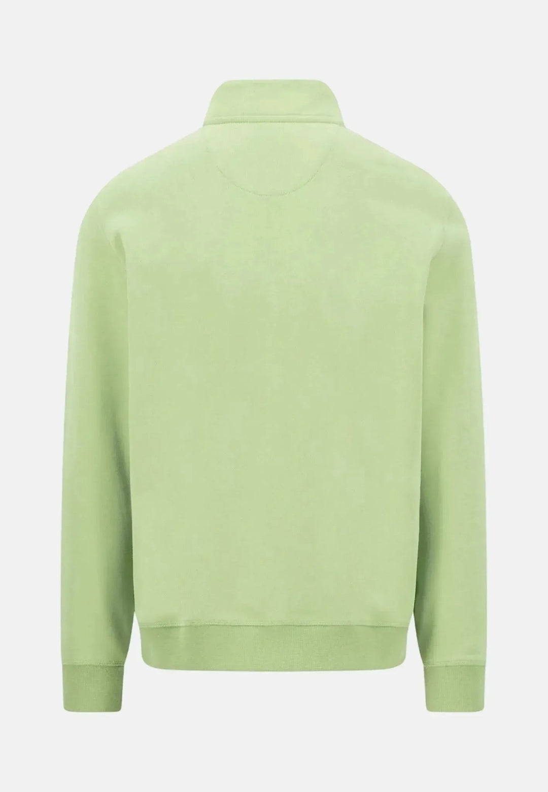 Fynch - Hatton 1/4 Zip Stand Collar Sweatshirt Avocado - 16131351-740-M - fynch - hatton.co.uk