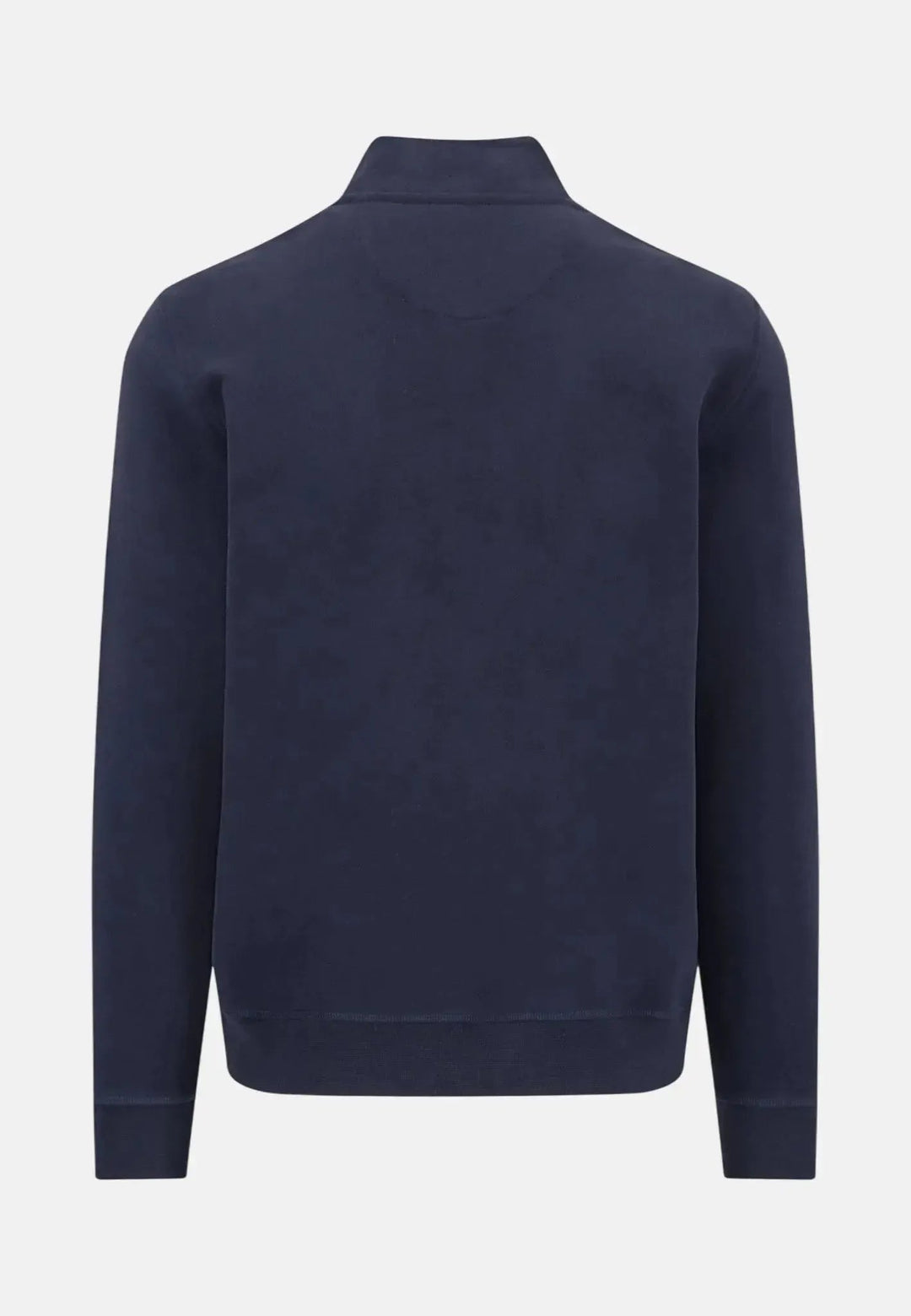 Fynch - Hatton 1/4 Zip Stand Collar Sweatshirt Navy - 16131351-690-M - fynch - hatton.co.uk