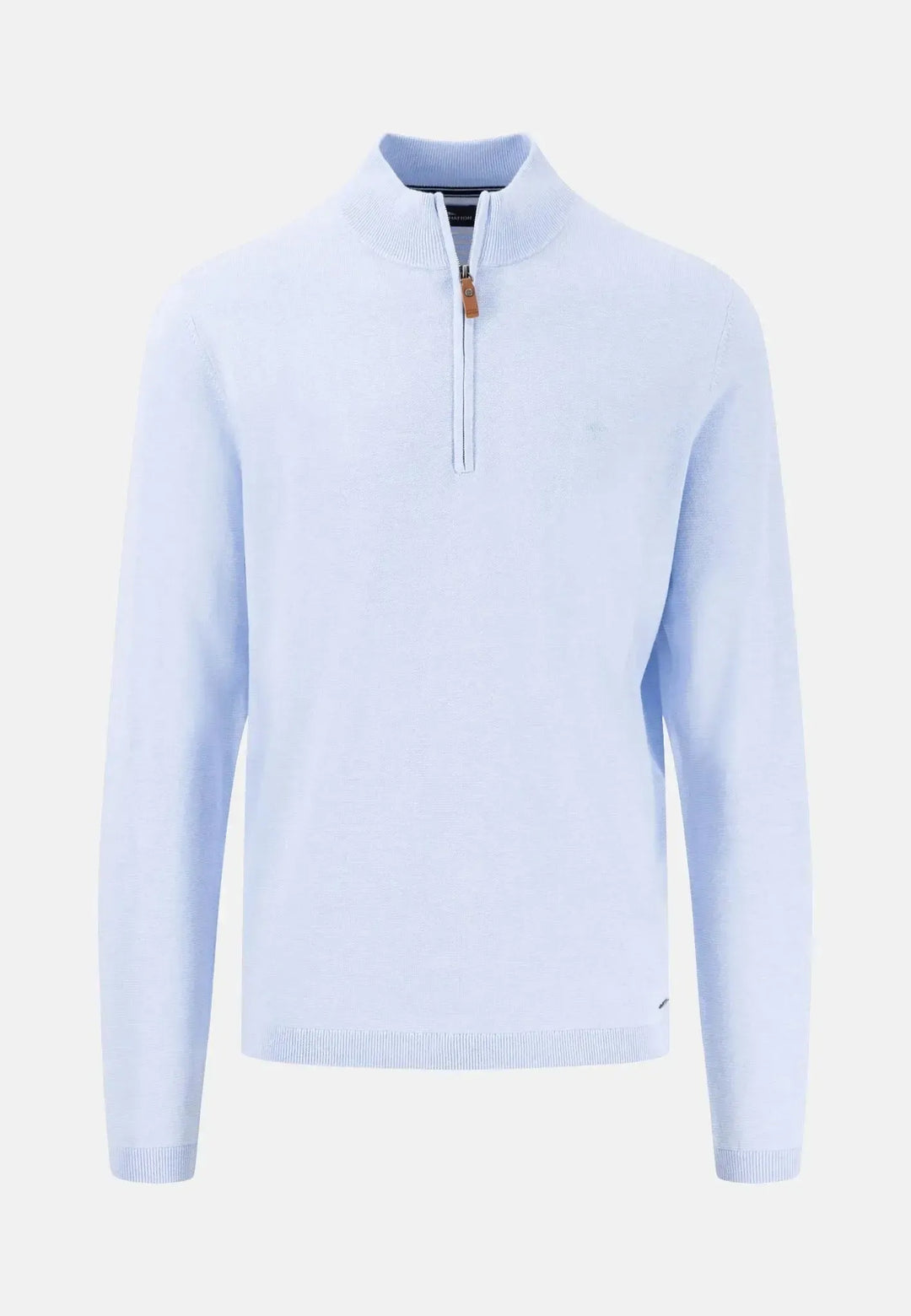 fynch-hatton-Air Cotton 1/4 Zip Knit Summer Breeze