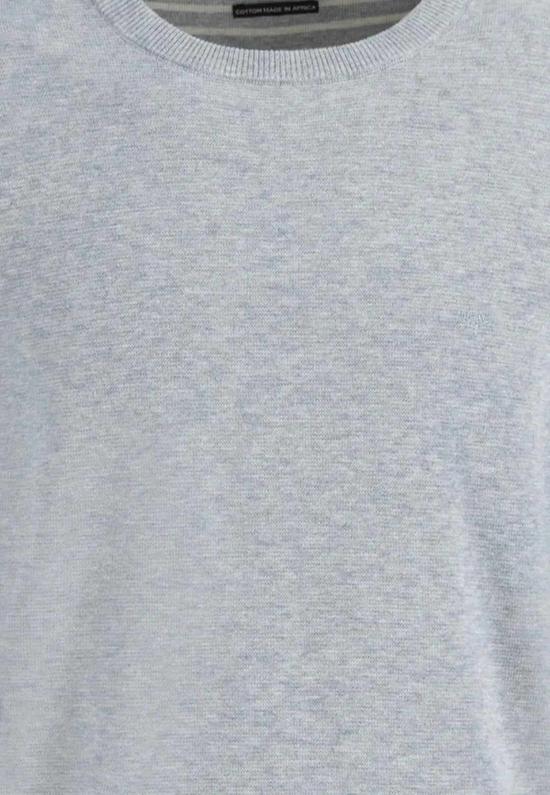 fynch-hatton-Air Cotton Crewneck Knit Light Grey