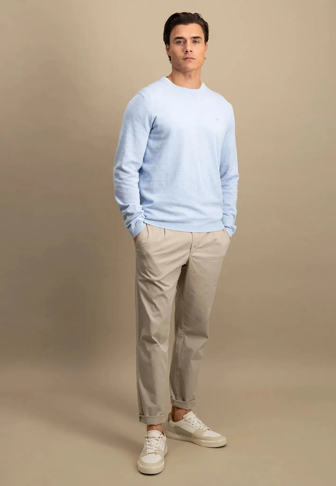 fynch-hatton-Air Cotton Crewneck Knit Summer Breeze