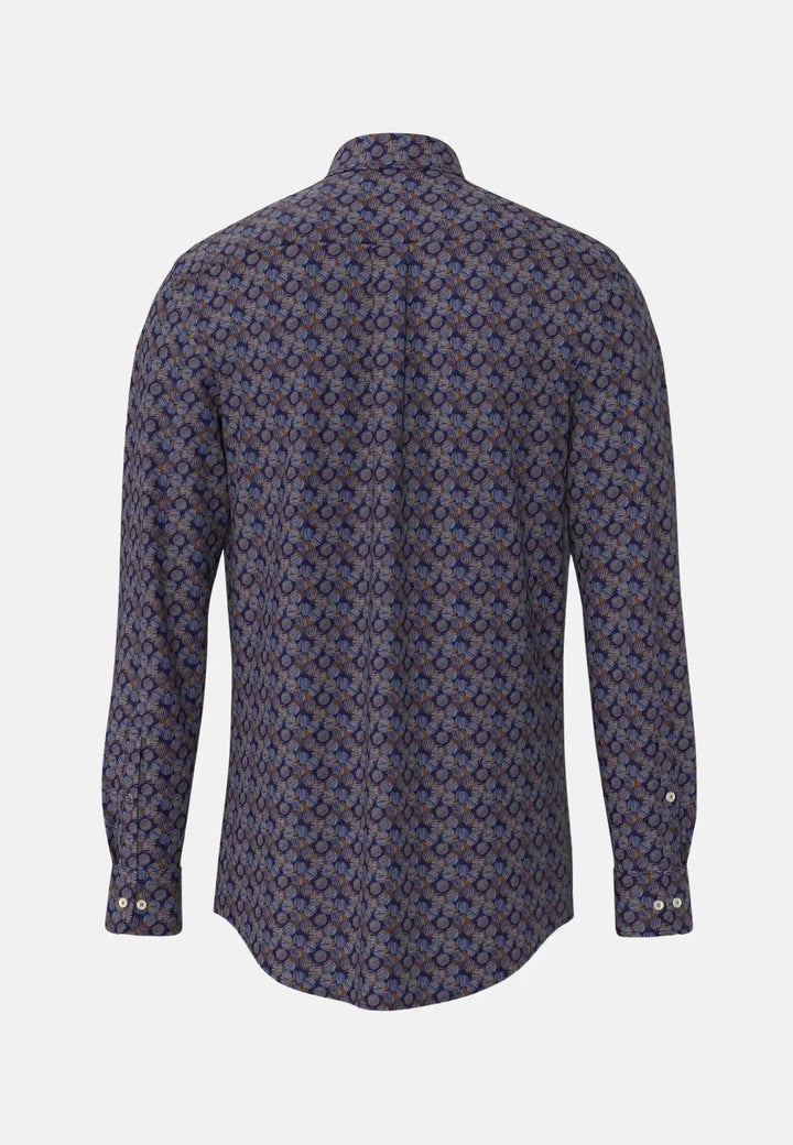 fynch-hatton-Allover Modern Print Shirt Hazel