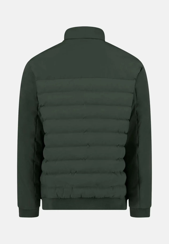 fynch-hatton-Basic Puffer Hybrid Jacket Dark Ivy