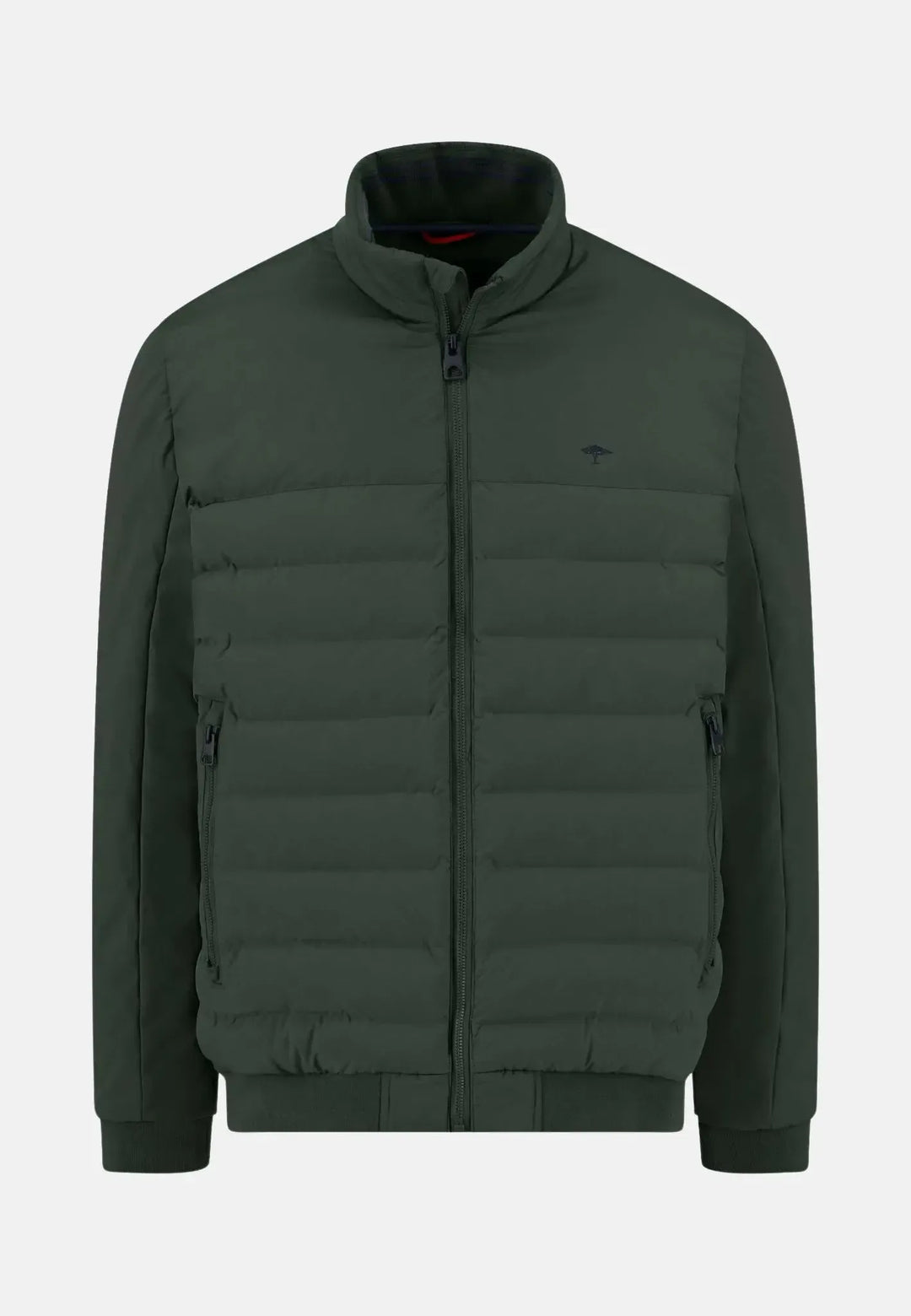 fynch-hatton-Basic Puffer Hybrid Jacket Dark Ivy