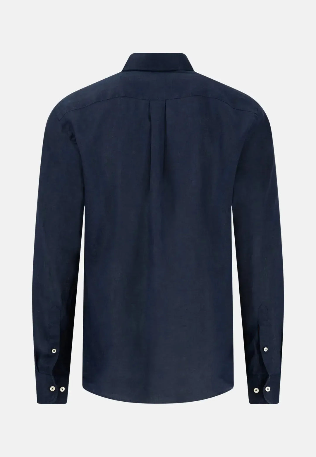 fynch-hatton-Button Down Linen Shirt Navy
