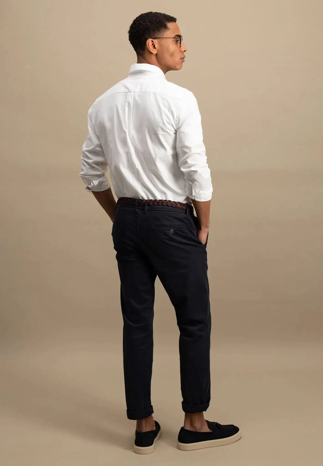 fynch-hatton-Button Down Oxford Shirt White