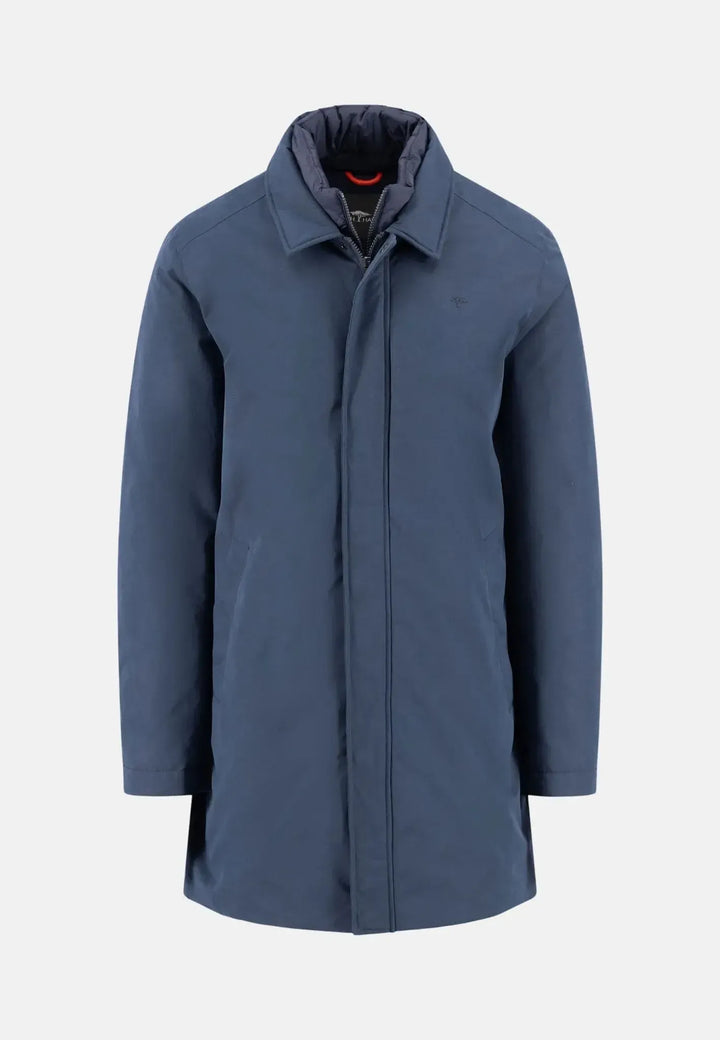 fynch-hatton-Carcoat Jacket Dark Navy
