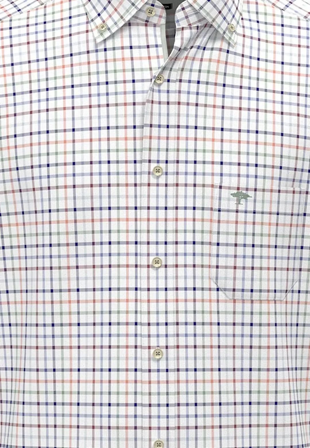 fynch-hatton-Colourful Combi Check B.D. Shirt Berry