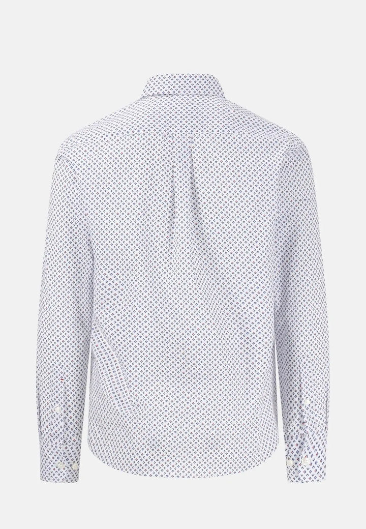 fynch-hatton-Colourful Minimals Shirt Navy