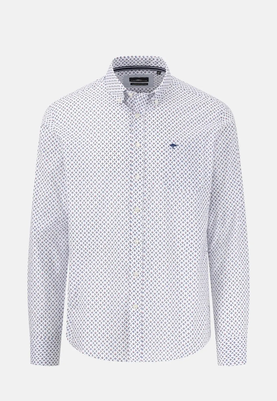 fynch-hatton-Colourful Minimals Shirt Navy