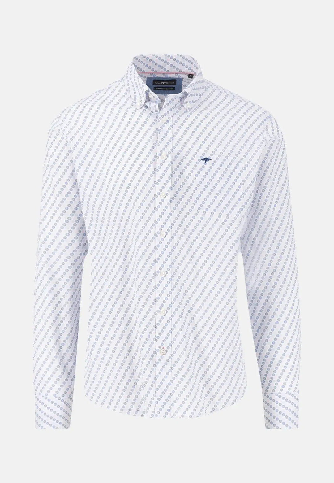 fynch-hatton-Combi Pattern Shirt Peony