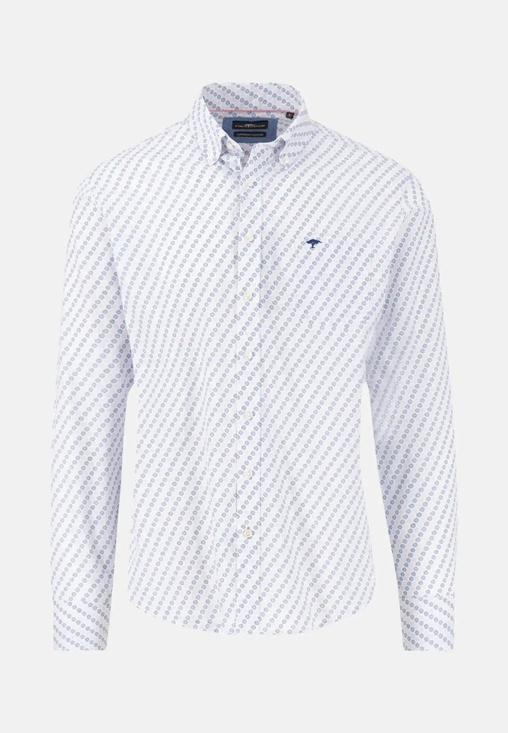 fynch-hatton-Combi Pattern Shirt Peony