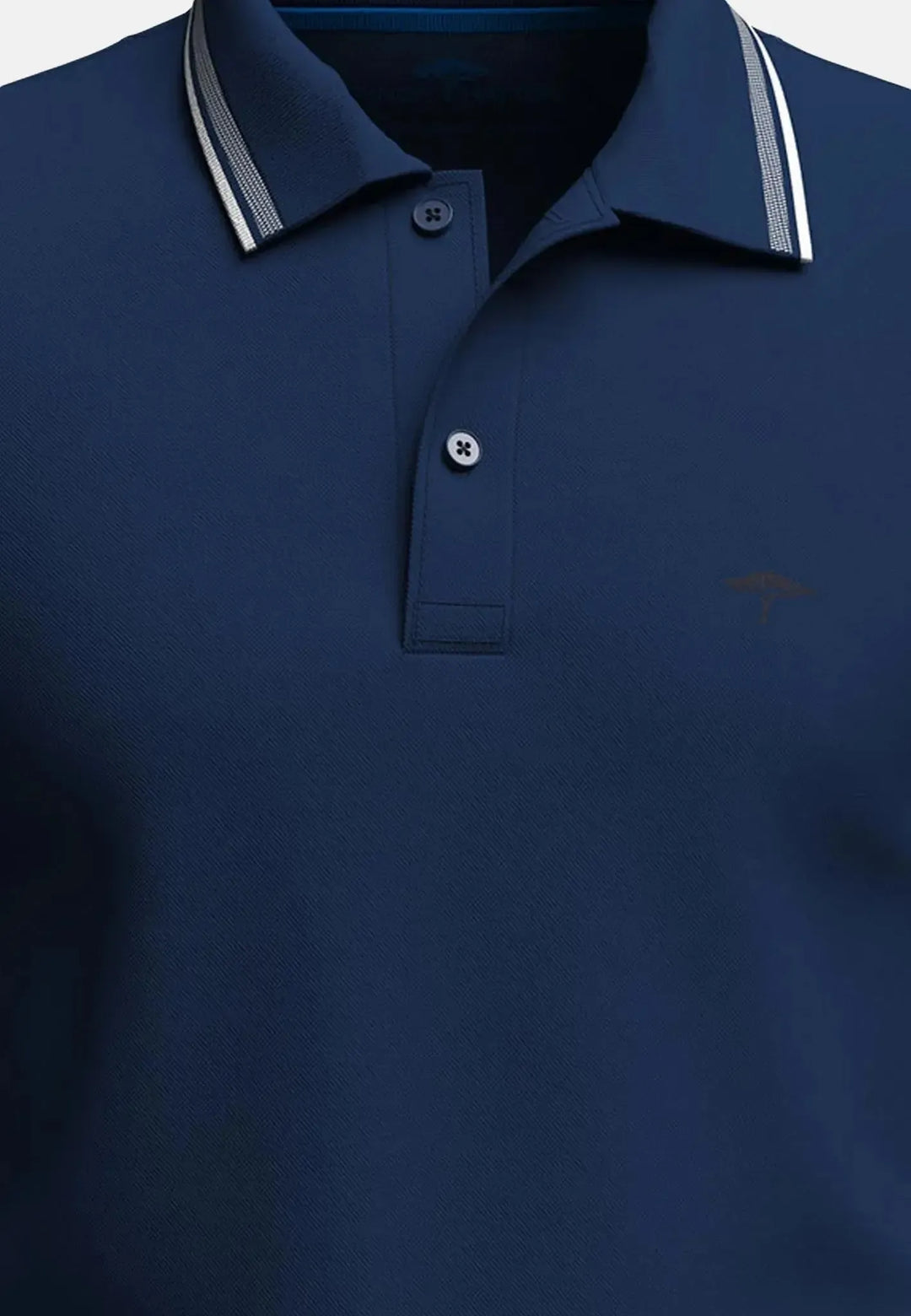 fynch-hatton-Contrast Tipping Polo Shirt Midnight