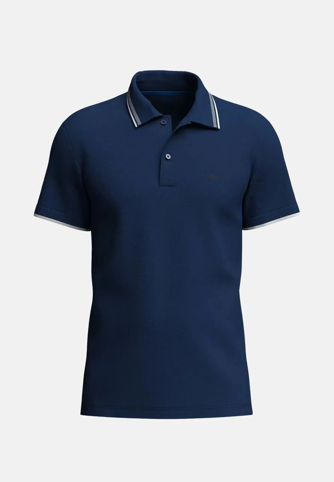 fynch-hatton-Contrast Tipping Polo Shirt Midnight
