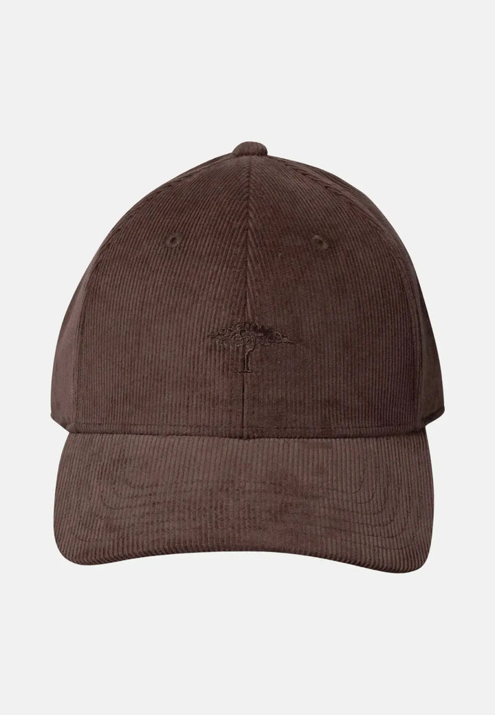 fynch-hatton-Cotton Corduroy Baseball Cap Dark Chocolate