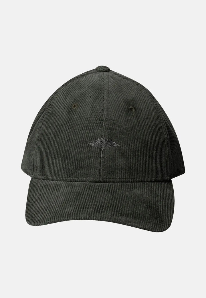fynch-hatton-Cotton Corduroy Baseball Cap Dark Ivy