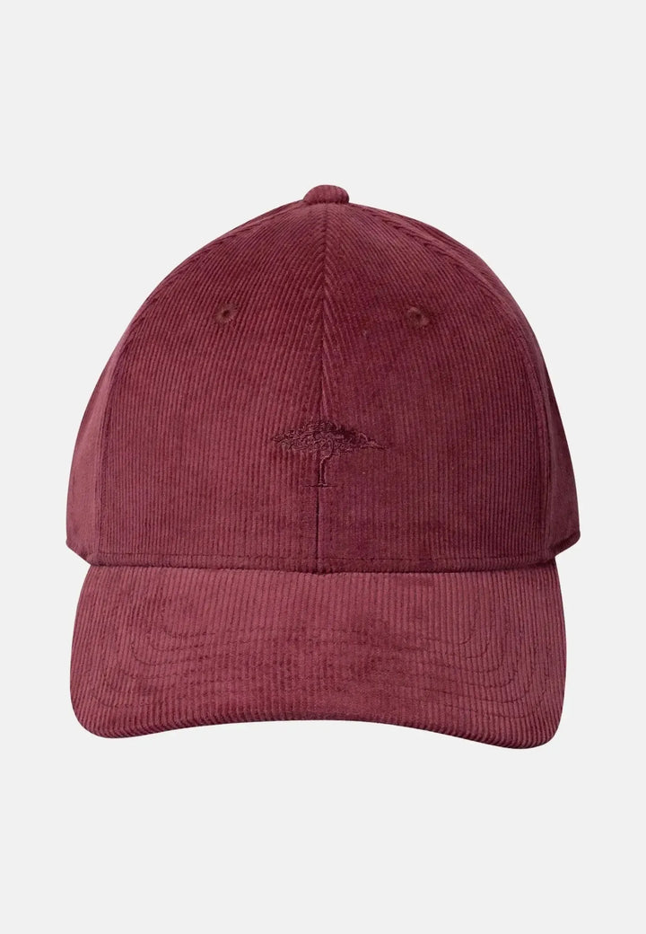 fynch-hatton-Cotton Corduroy Baseball Cap Deep Merlot