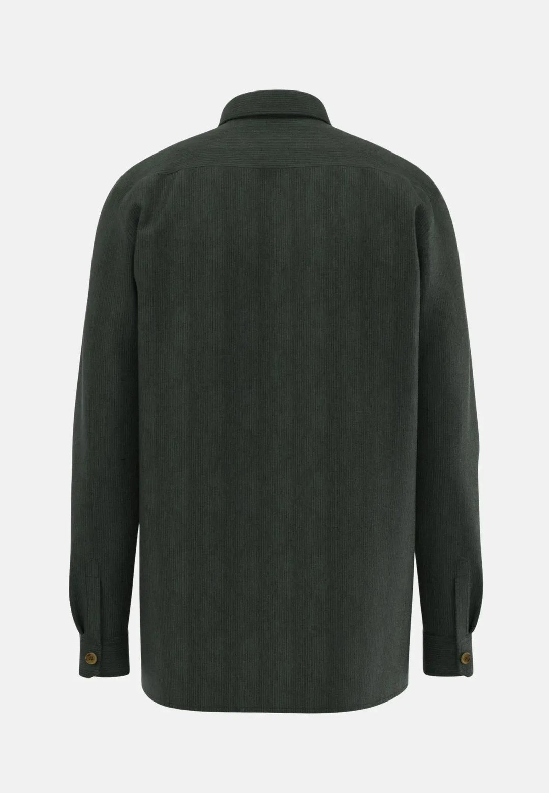 fynch-hatton-Cotton Corduroy Overshirt Dark Ivy