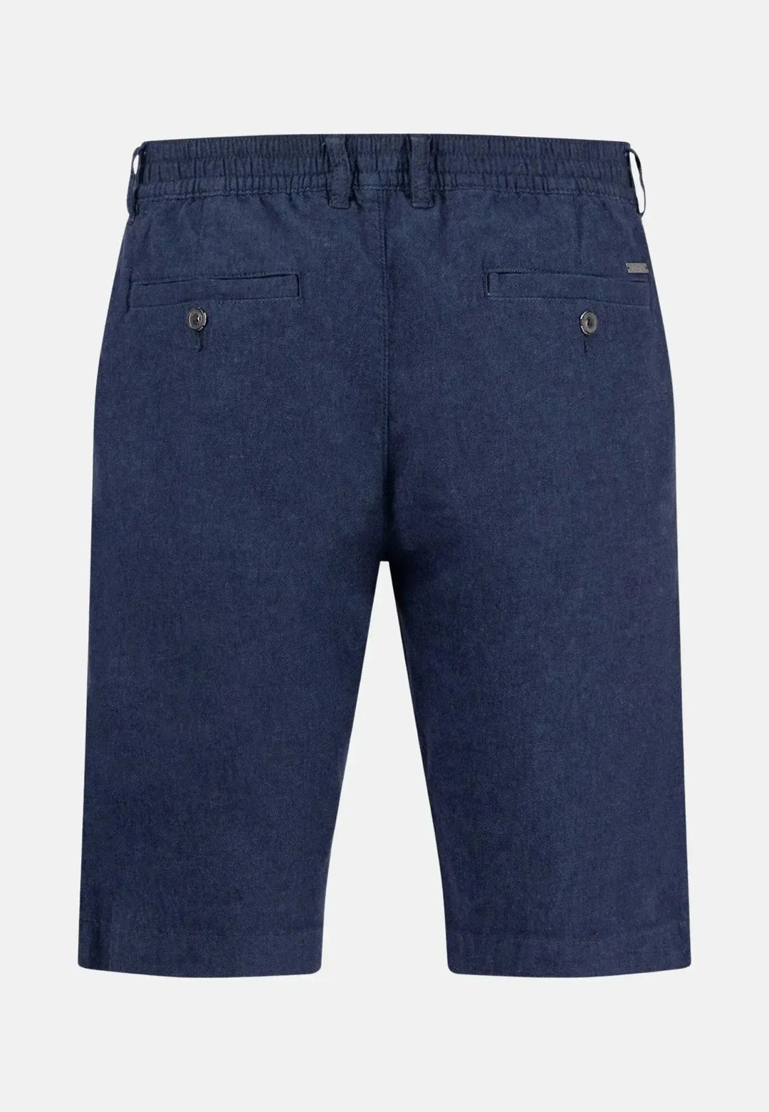 fynch-hatton-Cotton Linen Mix Shorts Navy